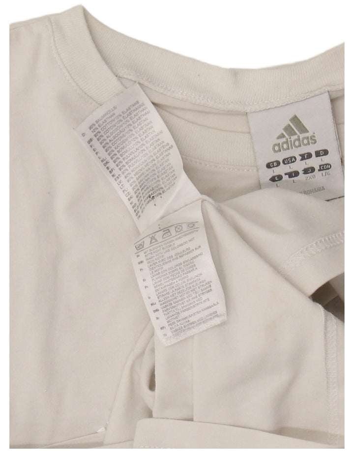 Tricou pentru femei ADIDAS UK 14 mare bumbac alb