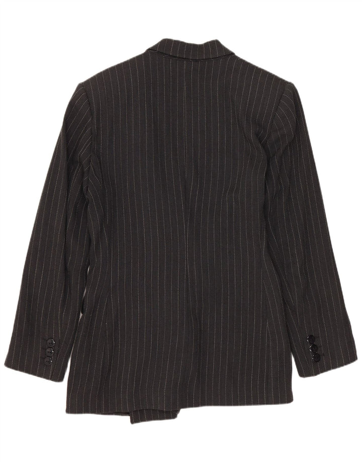 Jachetă pentru femei Andrea's la dublu piept IT 44 Medium Black Pinstripe
