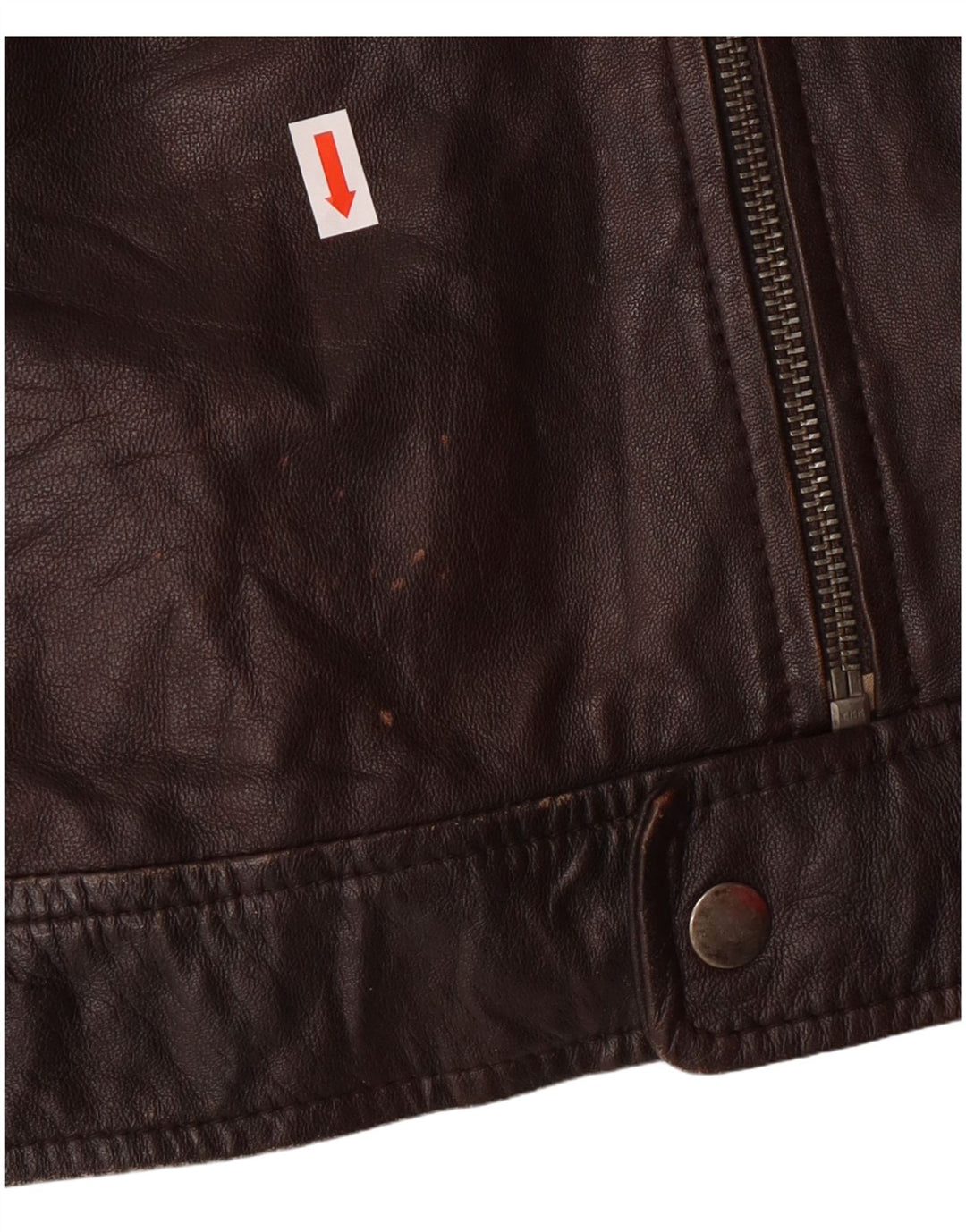 Jachetă militară din piele pentru bărbați Conbipel IT 54 XL din piele de miel maro