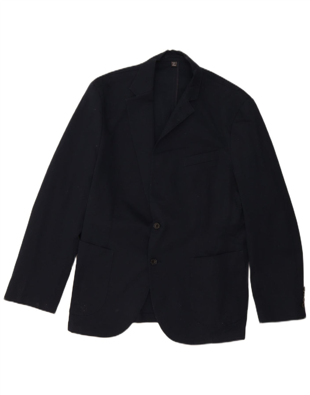 Jachetă pentru bărbați Marks & Spencer, cu 2 nasturi, UK 44 XL, bumbac, albastru bleumarin