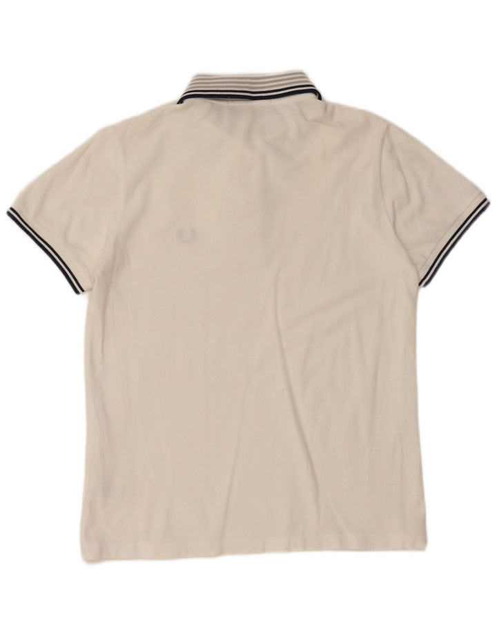FRED PERRY Tricou polo pentru bărbați, ediție specială, bumbac alb mic