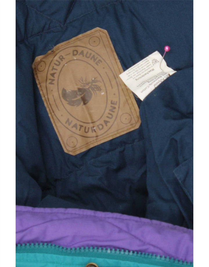 Jachetă căptușită vintage pentru bărbați UK 42 XL, albastru, poliester color bloc