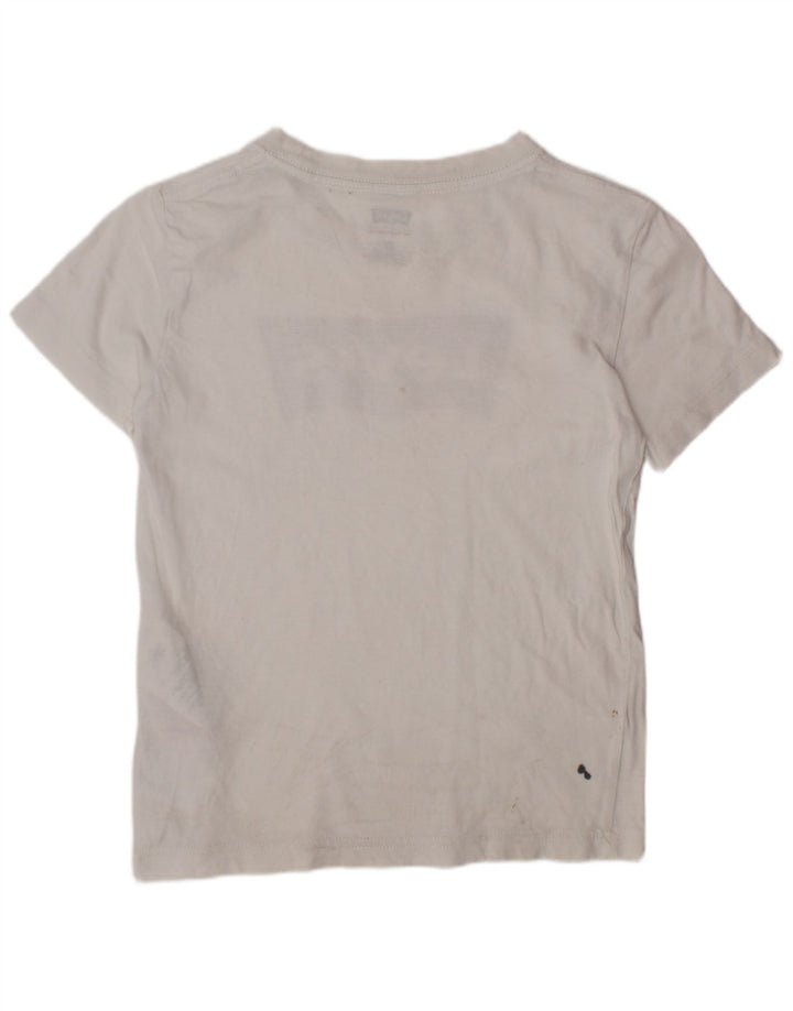 Tricou Grafic Fete LEVI'S Top 5-6 Ani Bumbac Alb