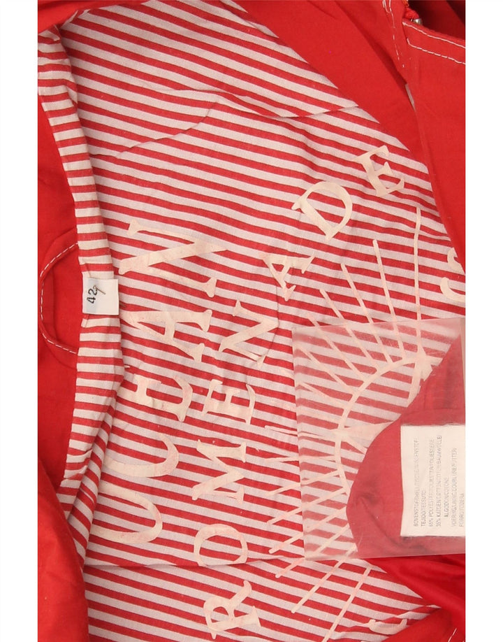 Jachetă Utilitară Supradimensionată pentru Yachting pentru Femei Vintage EU 42 Mare, Roșu, în dungi