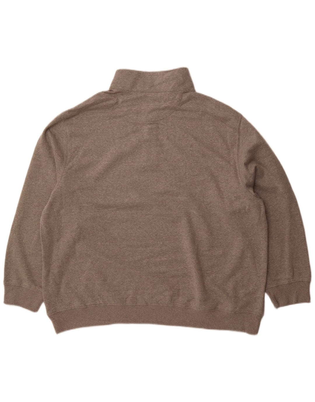 Pulover IZOD pentru bărbați, cu fermoar și gât, bumbac gri 2XL