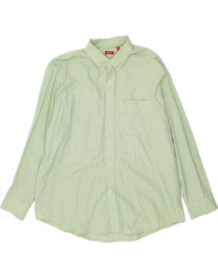 IZOD Mens Shirt 2XL Green Cotton Vintage Izod and Second-Hand Izod from Messina Hembry 