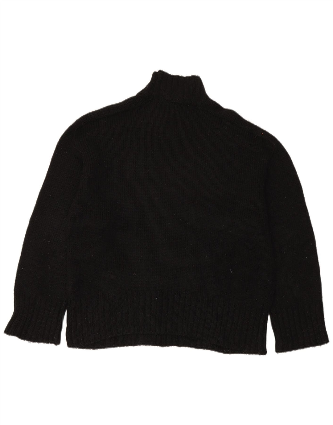 Pulover oversized cu gât țestoasă pentru femei Zara UK 16 mare negru