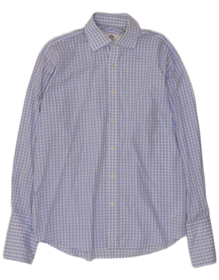Cămașă pentru bărbați Van Heusen Mărimea 41 16 Mare, albastru, bumbac Gingham