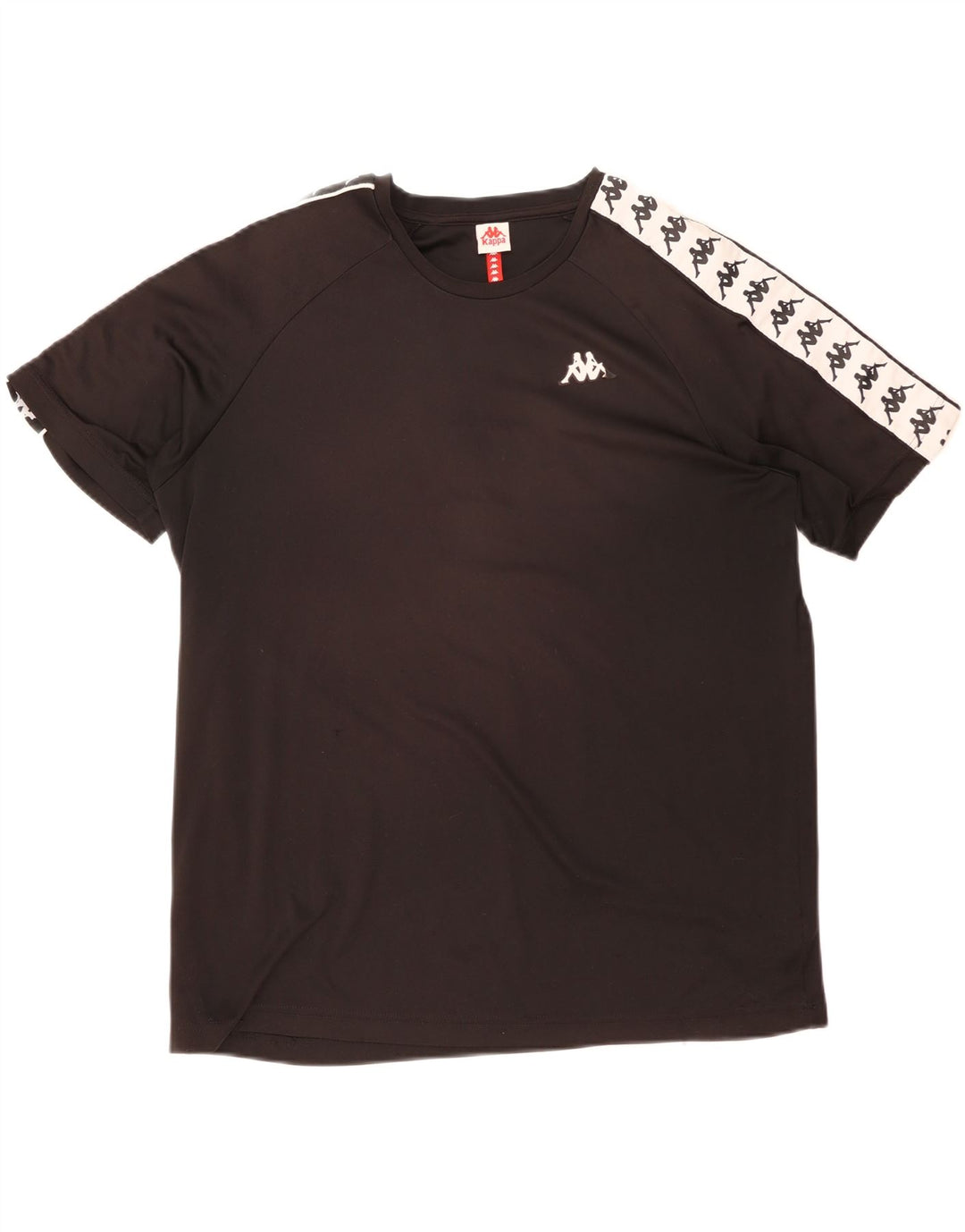 Tricou grafic pentru bărbați Kappa Top 2XL, negru, poliester color bloc