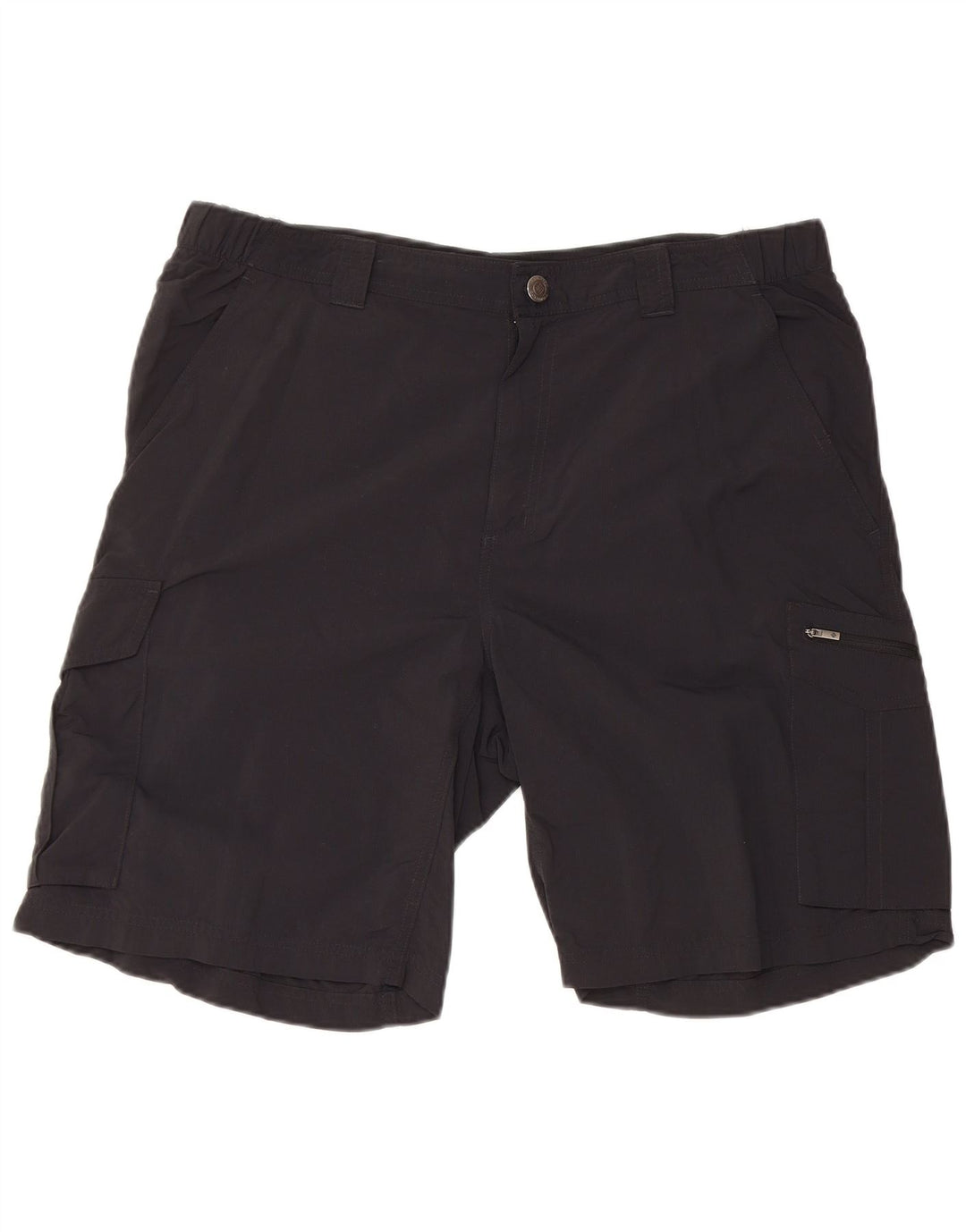 Pantaloni scurți cargo Omni-Shade pentru bărbați COLUMBIA W36, nailon mare, negru