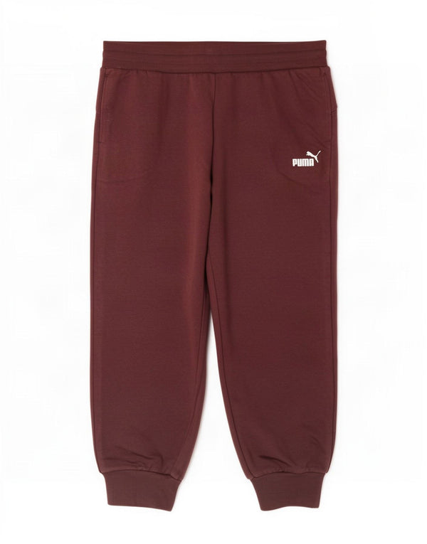 Pantaloni de trening Puma pentru femei Joggeri UK 14 Mare Bumbac Burgundy