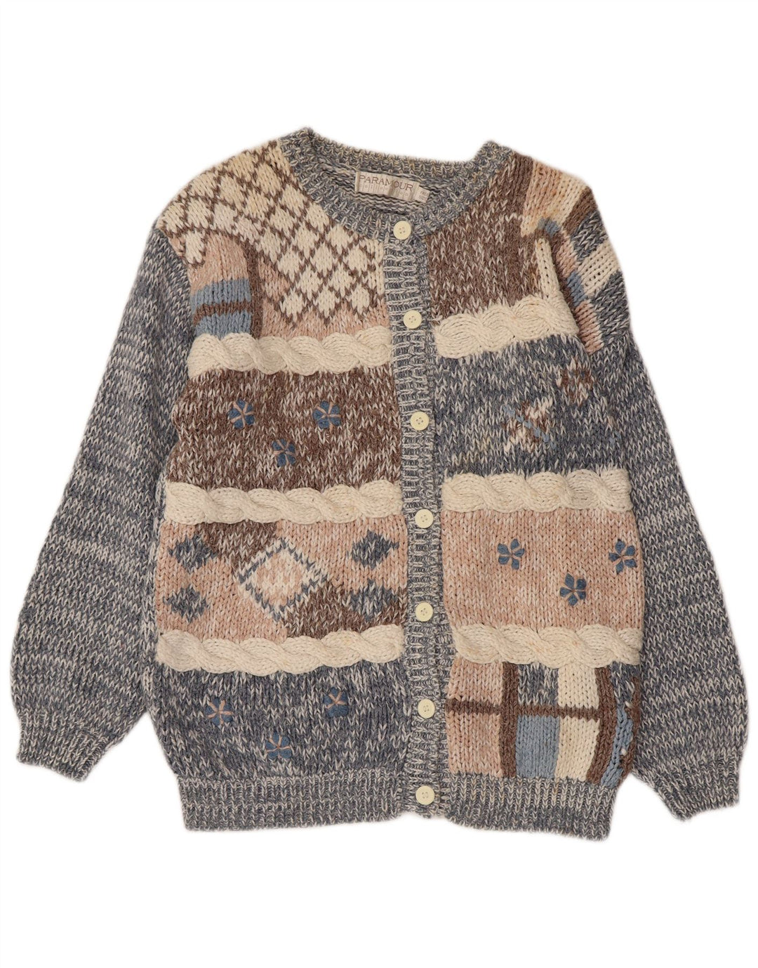 Pulover cardigan PARAMOUR pentru femei, mărime unică, albastru, ramie
