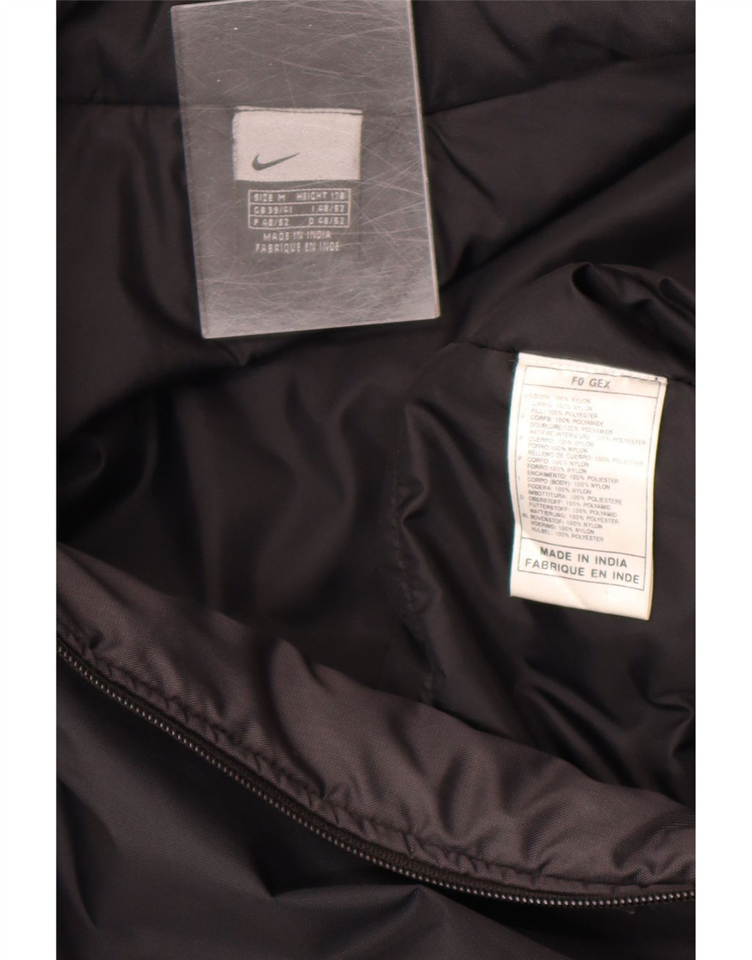 Jachetă de vânt pentru bărbați Nike, nailon mediu negru