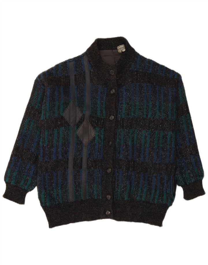ST MICHAEL Womens Cardigan Sweater UK 12/14 Medium Multicoloured Check