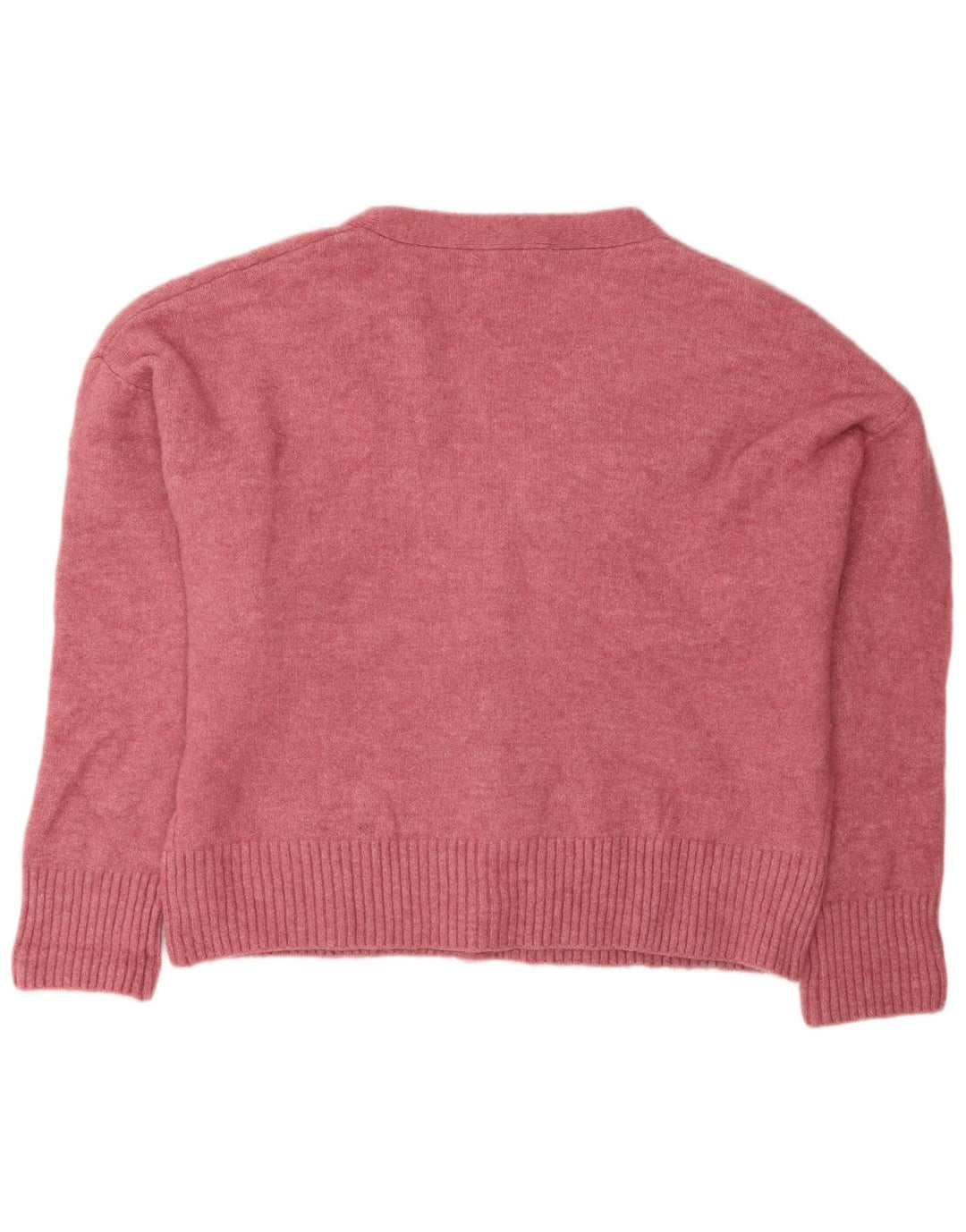 Pulover cardigan supradimensionat pentru femei Zara UK 14 Roz mediu acrilic