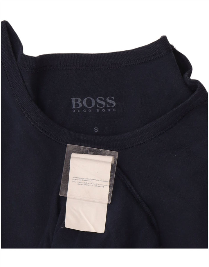 Tricou pentru bărbați Hugo Boss Top mic din bumbac bleumarin