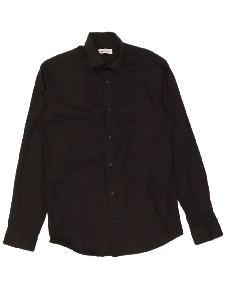 Cămașă Jack & Jones Bărbați Mic Negru Bumbac