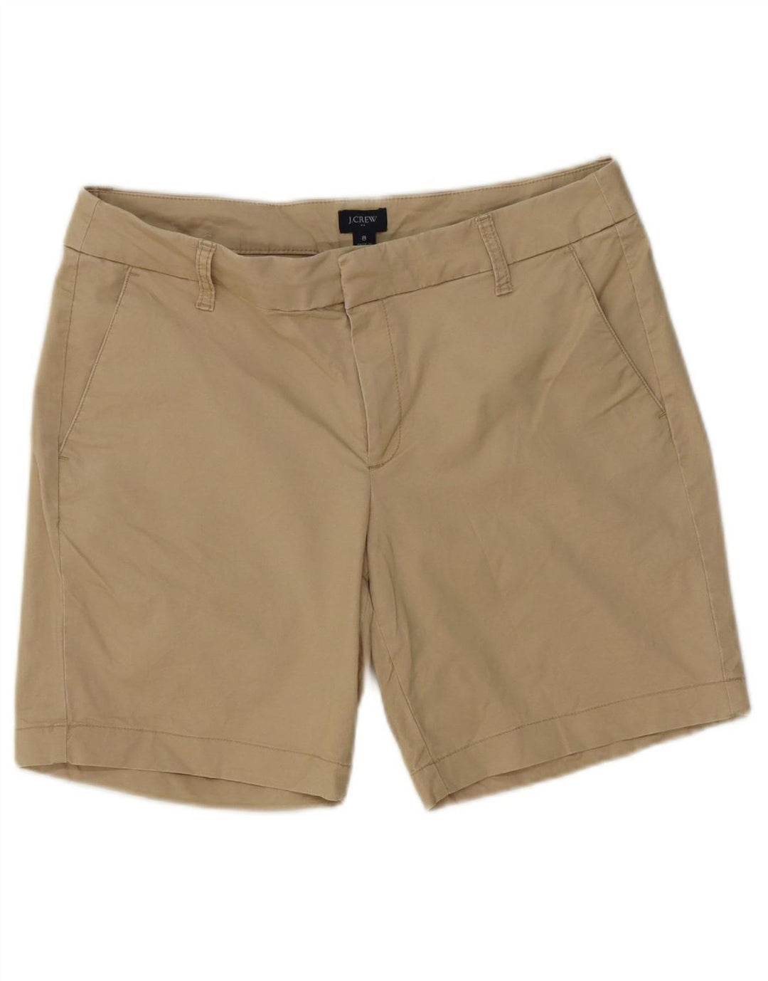 J. CREW Womens Chino Shorts US 8 Medium W32  Beige Cotton