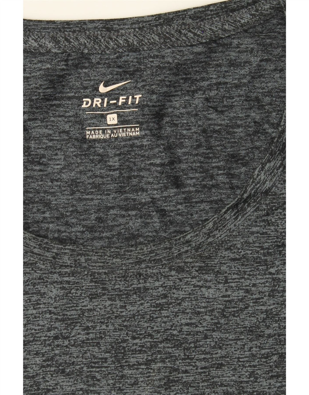 NIKE Womens Dri Fit T-Shirt Top UK 18 XL Grey Polyester Vintage Nike and Second-Hand Nike from Messina Hembry 