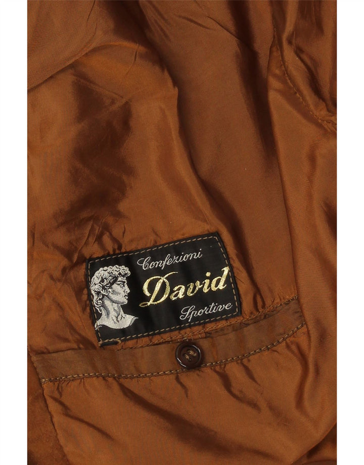 Jachetă vintage pentru bărbați din piele intoarsa UK 42 XL maro