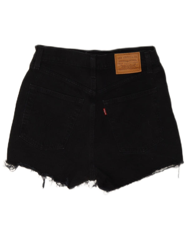 Pantaloni scurți Levi's din denim distressed W27 Small Bumbac negru
