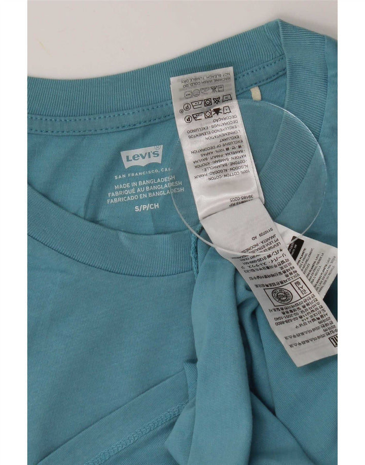 Tricou pentru femei Levi's Top UK 10 Small Blue Bumbac
