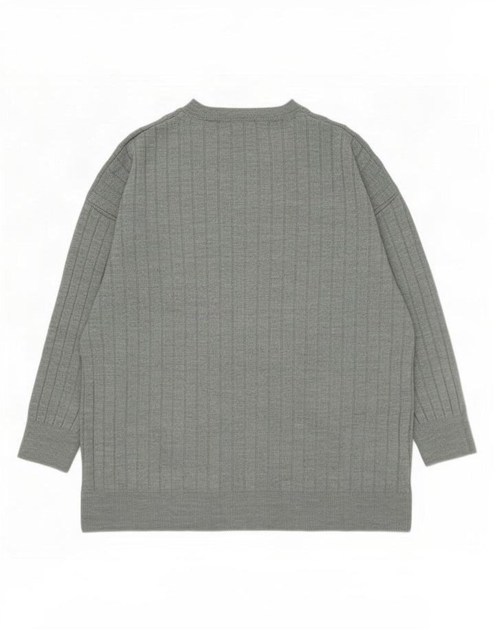 Pulover pentru bărbați Zara, cu decolteu, verde mediu, acrilic