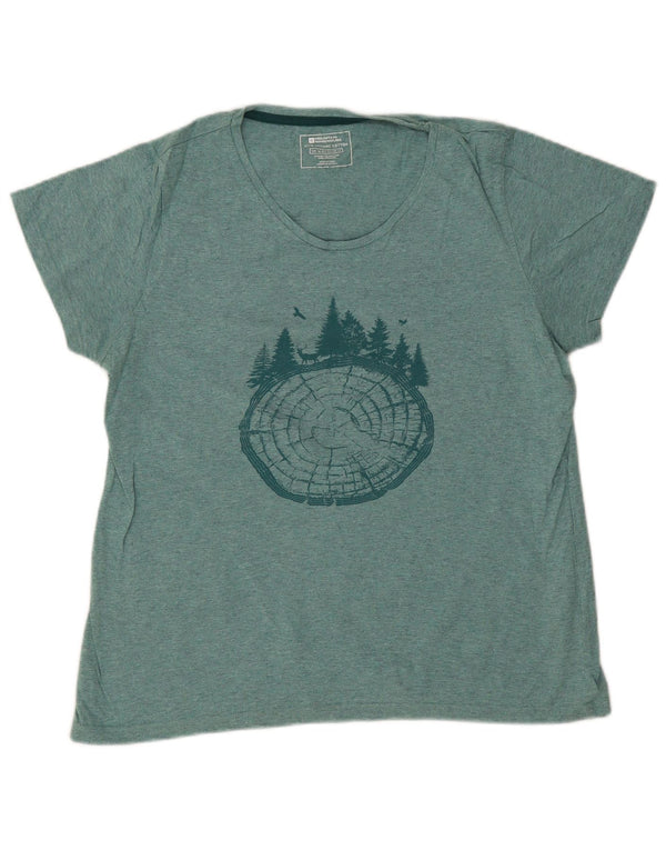 Tricou grafic pentru femei Mountain Warehouse Top UK 16 Large Green