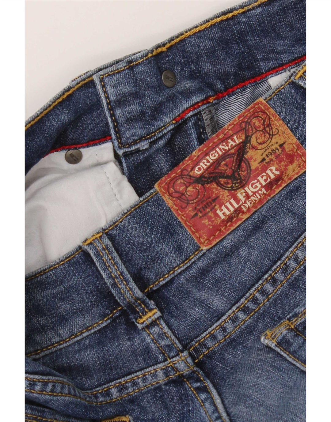 Blugi drepti pentru femei Tommy Hilfiger W26 L30 albastru