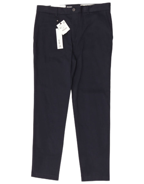 Zara Mens Comfort Fit Slim EU 42 Large W32 L30 Bleumarin Bumbac
