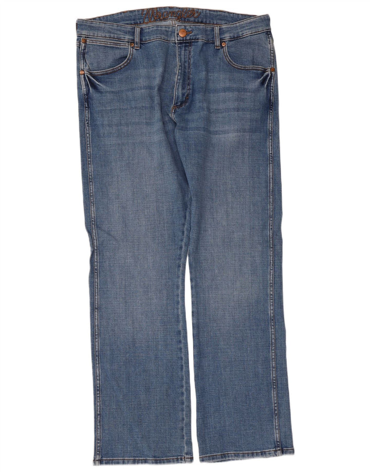 Blugi drepte pentru bărbați Wrangler Texas W38 L32 albastru