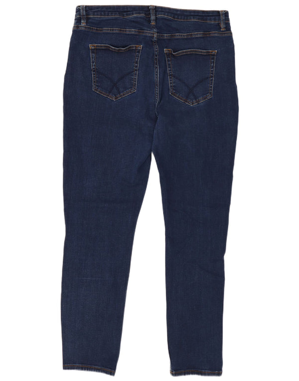 Crew Clothing Blugi skinny pentru femei UK 16 Large W34 L27 Bleumarin Bumbac