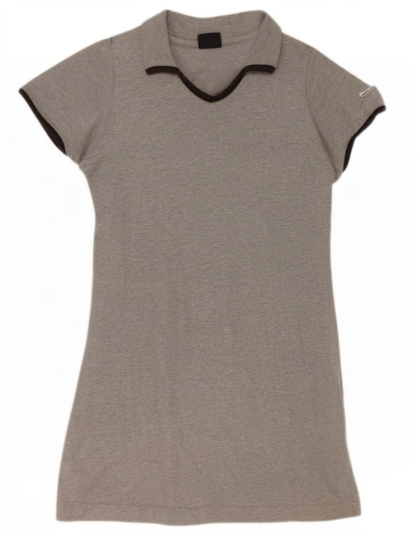Rochie polo Champion pentru femei UK 12, bumbac gri mediu