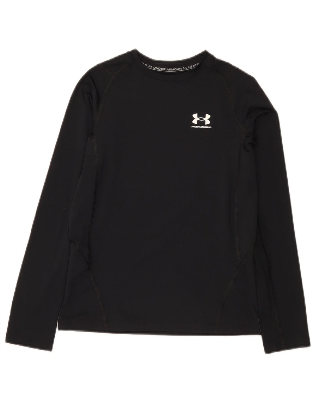 Under Armour Boys Heat Gear Top cu mânecă lungă 9-10 ani mediu negru