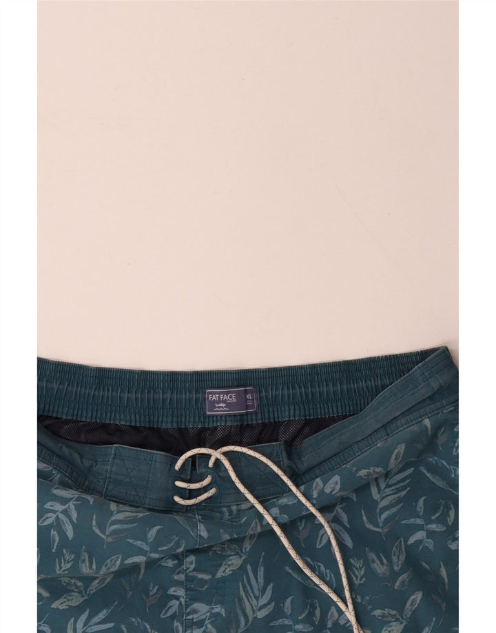 FAT FACE Pantaloni scurți de înot pentru bărbați XL, albastru, poliester floral