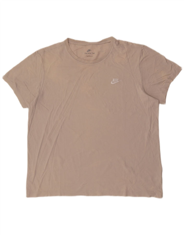 Tricou pentru bărbați Nike Top mare, bej, bumbac