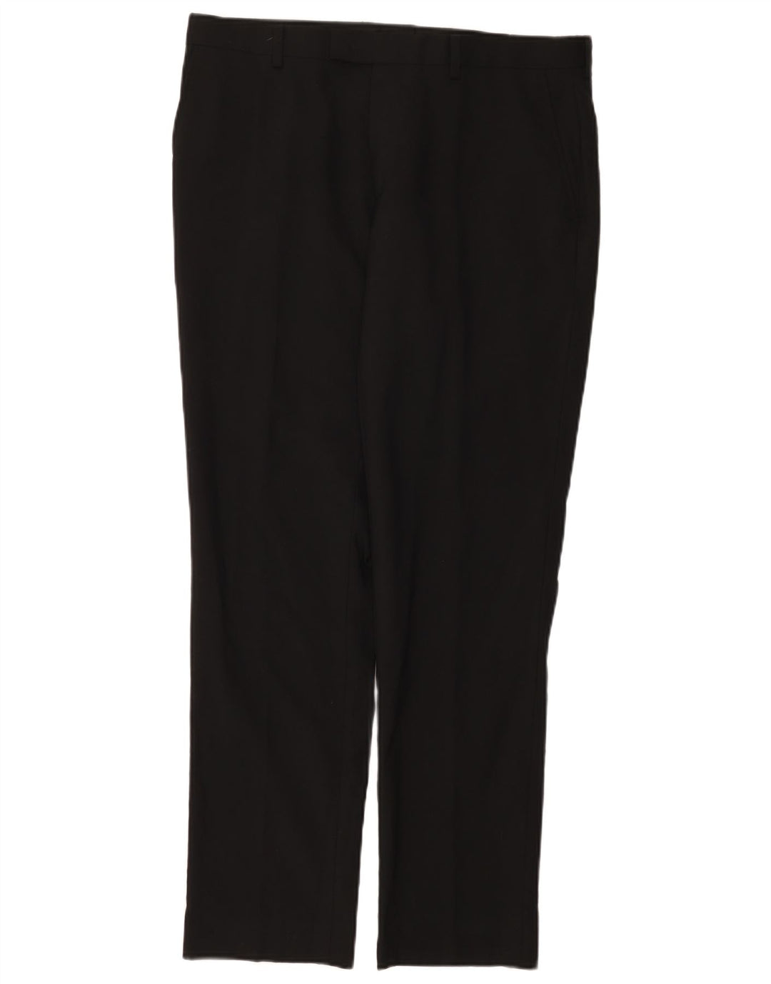 Dkny Pantaloni obișnuiți pentru bărbați L34 L31 Lână neagră