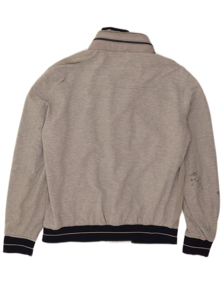 Jachetă bomber cu glugă pentru bărbați Zara UK 40 mare gri