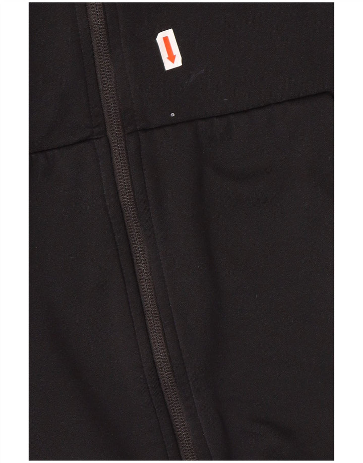 Pulover NIKE pentru bărbați Dri Fit, cu fermoar, poliester mediu negru