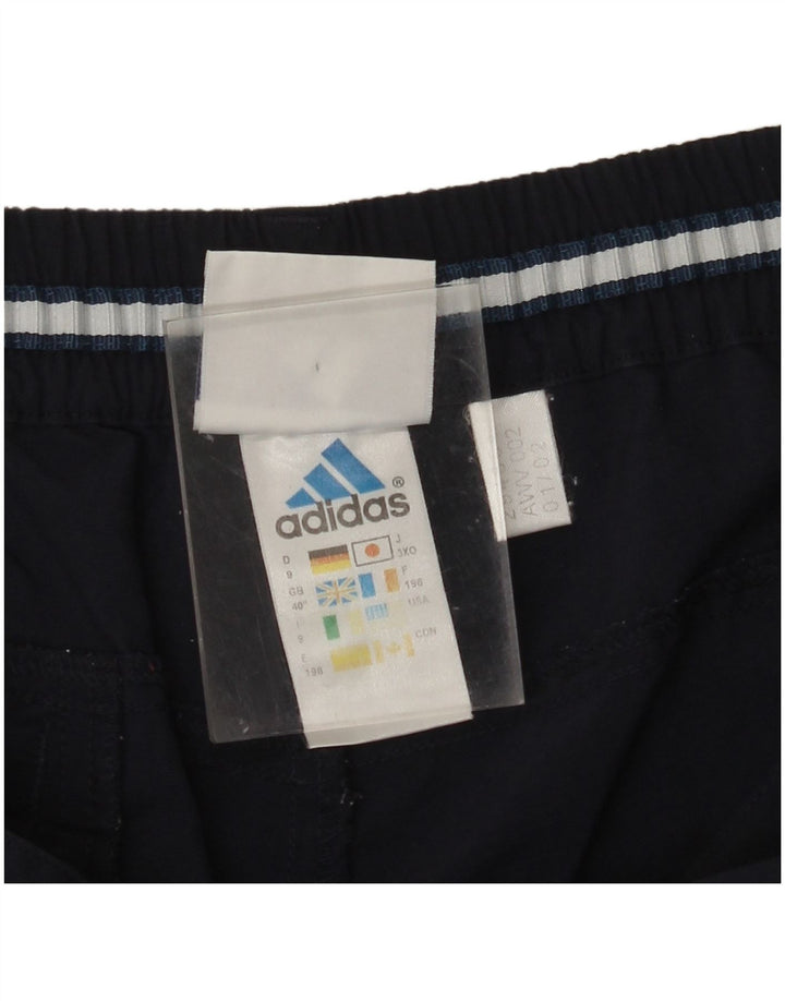 Pantaloni capri drepti pentru bărbați ADIDAS W40 L21 poliamidă bleumarin