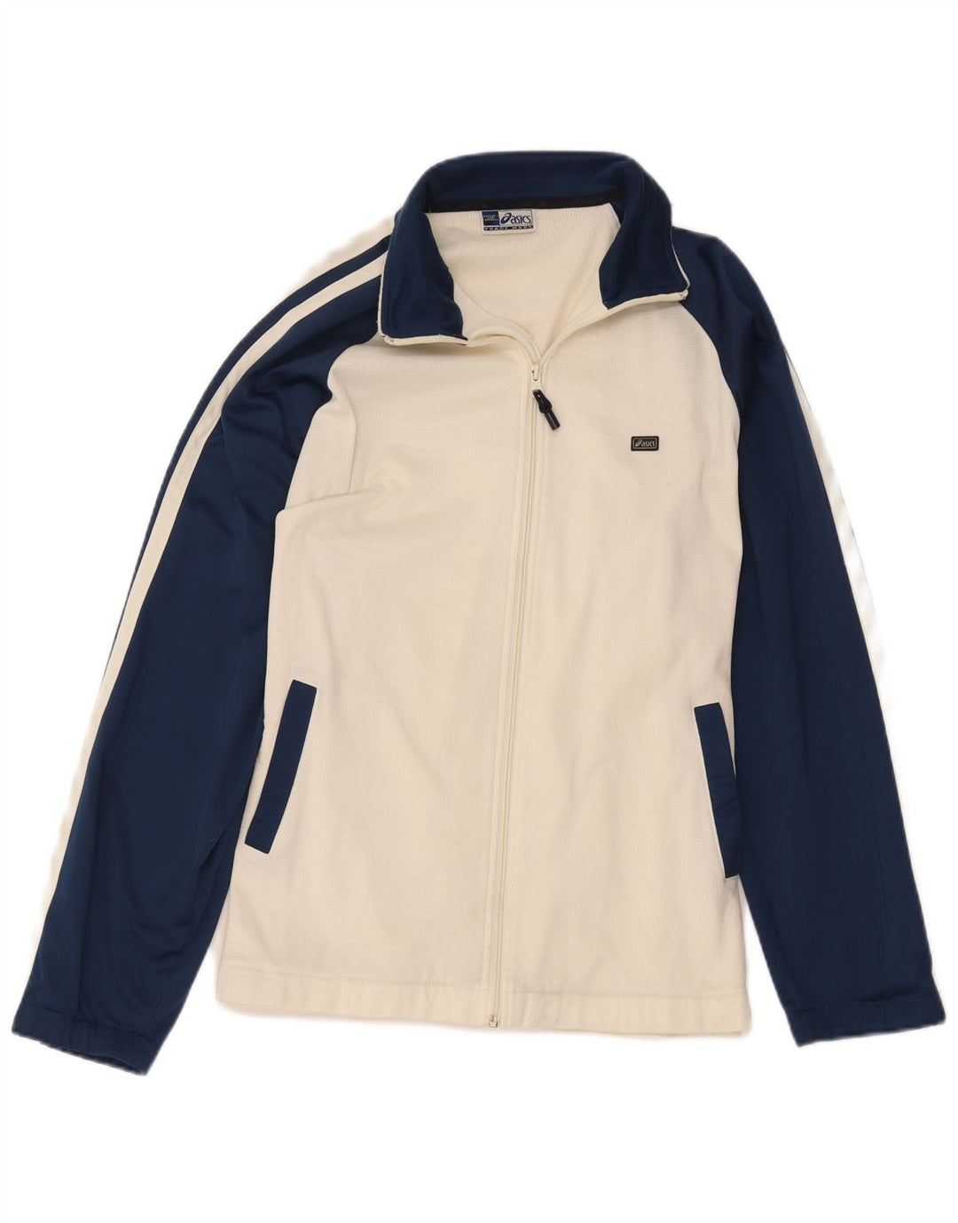 Jachetă de trening pentru femei Asics UK 18 XL, alb, color block