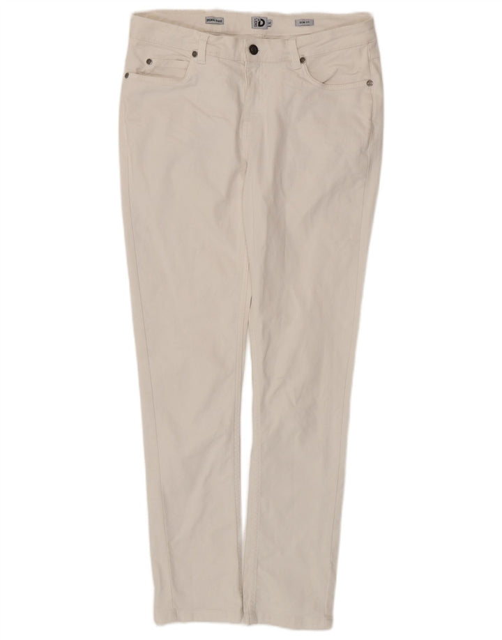 DACK'S Blugi subțiri de damă IT 44 Medium L32 L28 Bumbac alb