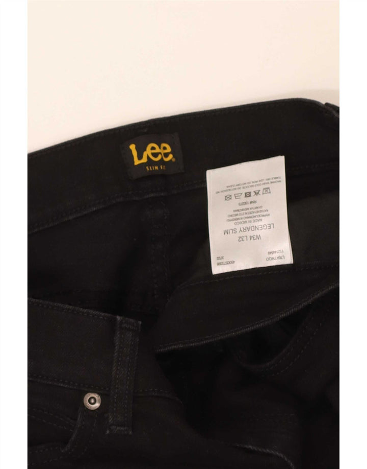 Blugi Lee Legendary Slim pentru bărbați W34 L32 bumbac negru