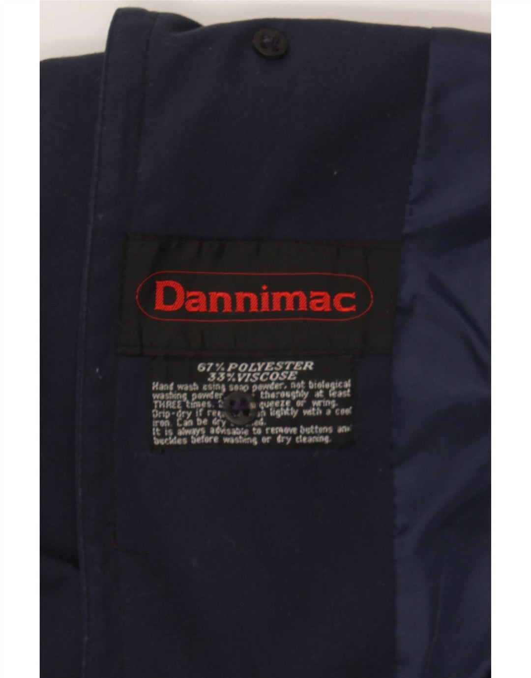 Trench pentru bărbați DANNIMAC UK 44 2XL Bleumarin Poliester