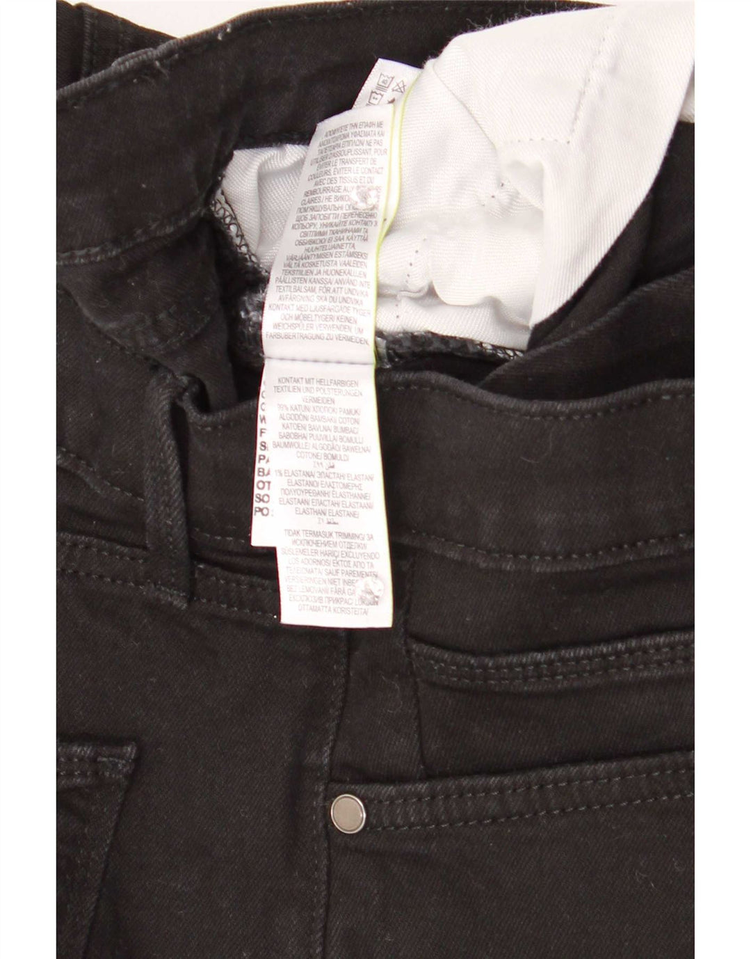 Blugi slim pentru bărbați Marks & Spencer W34 L29 bumbac negru
