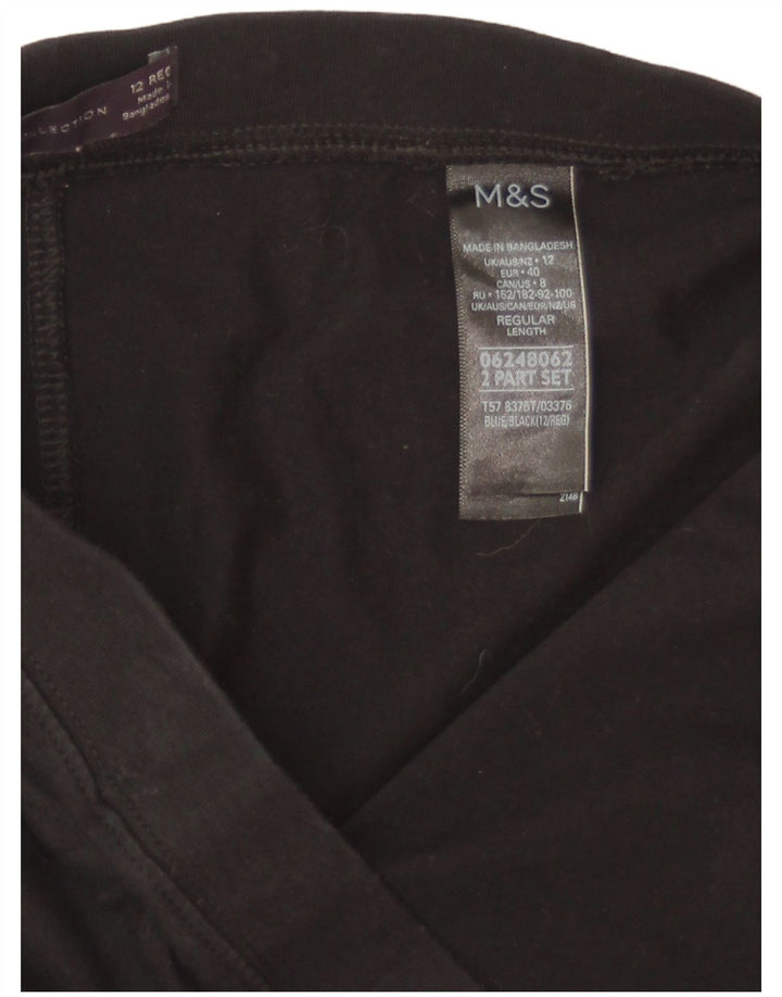 Leggings pentru femei Marks & Spencer UK 12 bumbac mediu negru