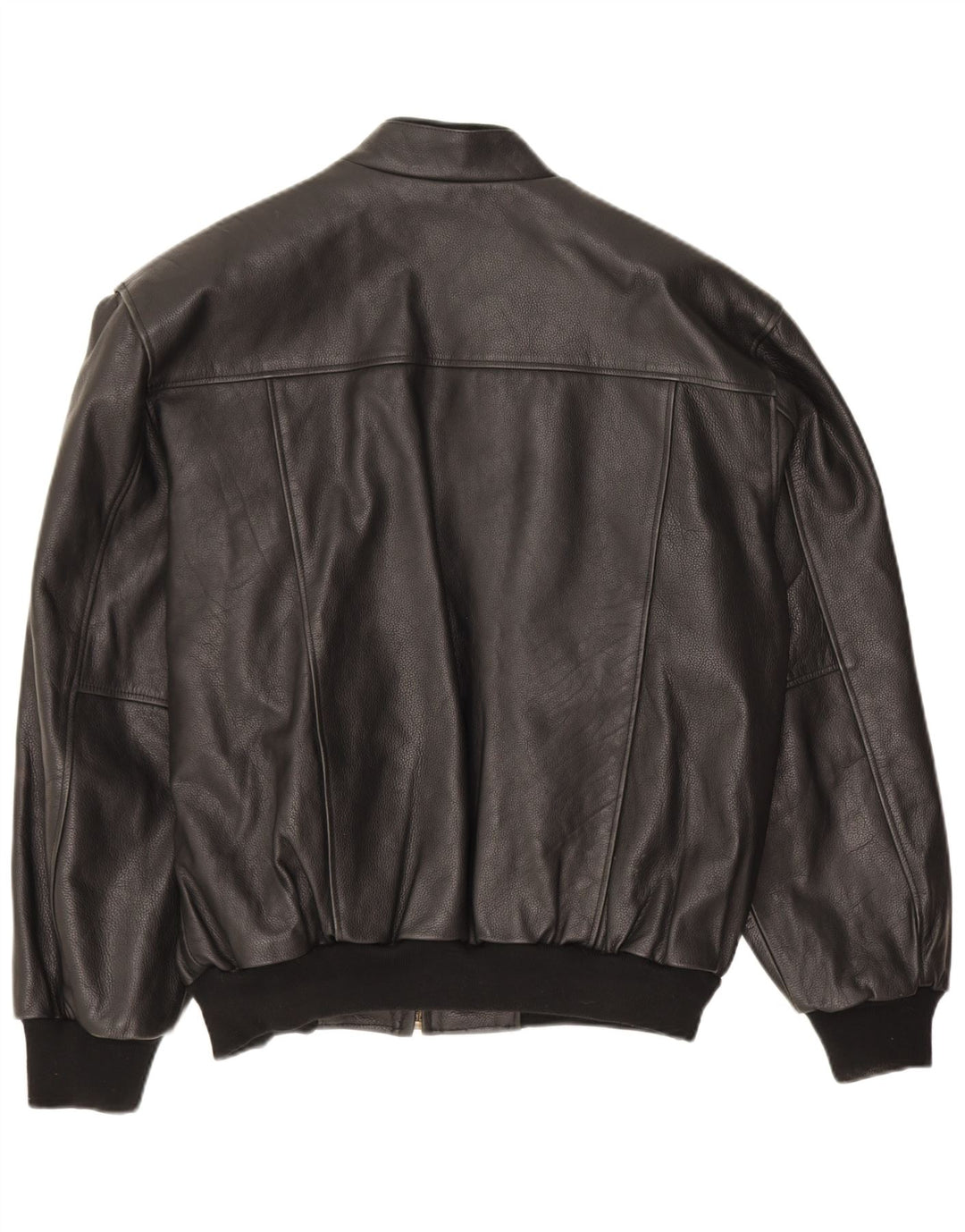 Jachetă de piele vintage pentru bărbați UK 42 XL neagră