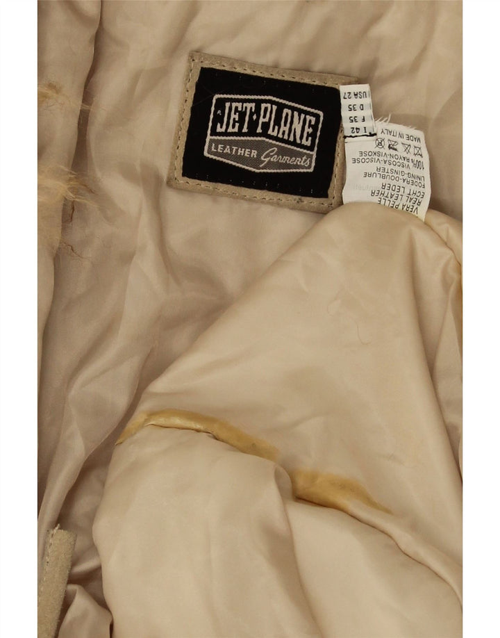 Pardesiu pentru femei Jet Plane din piele intoarsa IT 42 Medium Beige Piele