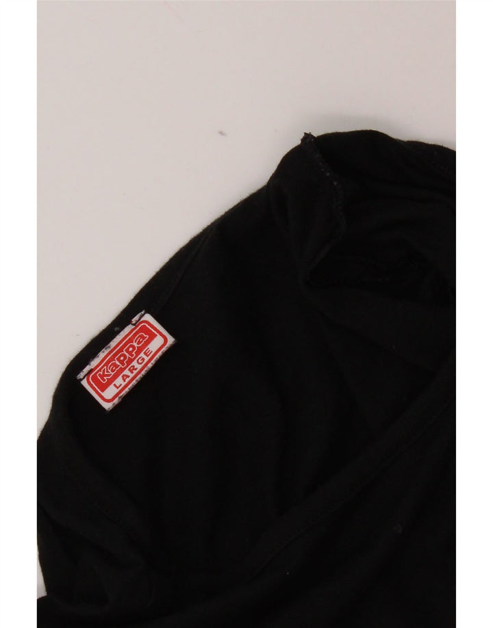 Tricou grafic pentru bărbați Kappa Top mare negru