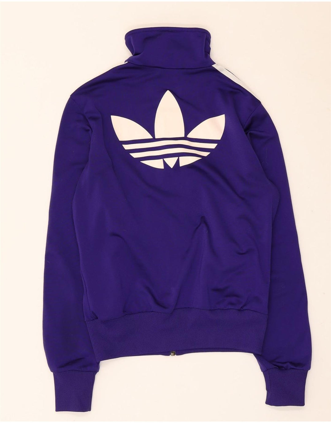 Jachetă de top pentru trening grafic Adidas pentru femei EU 36 Poliester violet mic